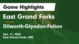 East Grand Forks  vs Dilworth-Glyndon-Felton  Game Highlights - Jan. 11, 2024