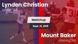 Matchup: Lynden Christian vs. Mount Baker  2018