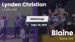 Matchup: Lynden Christian vs. Blaine  2019
