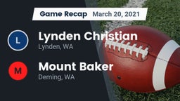 Recap: Lynden Christian  vs. Mount Baker  2021