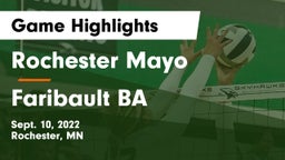Rochester Mayo  vs Faribault BA Game Highlights - Sept. 10, 2022