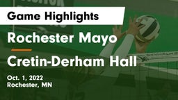 Rochester Mayo  vs Cretin-Derham Hall  Game Highlights - Oct. 1, 2022
