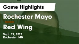 Rochester Mayo  vs Red Wing  Game Highlights - Sept. 21, 2023