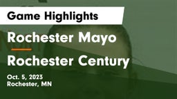Rochester Mayo  vs Rochester Century  Game Highlights - Oct. 5, 2023