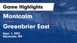 Montcalm  vs Greenbrier East  Game Highlights - Sept. 1, 2022
