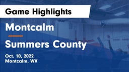 Montcalm  vs Summers County  Game Highlights - Oct. 10, 2022
