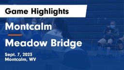 Montcalm  vs Meadow Bridge  Game Highlights - Sept. 7, 2023