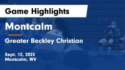 Montcalm  vs Greater Beckley Christian  Game Highlights - Sept. 12, 2023
