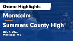 Montcalm  vs Summers County High  Game Highlights - Oct. 4, 2023