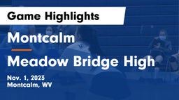 Montcalm  vs Meadow Bridge High Game Highlights - Nov. 1, 2023