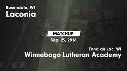 Matchup: Laconia  vs. Winnebago Lutheran Academy  2016