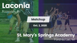 Matchup: Laconia  vs. St. Mary's Springs Academy  2020