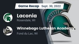 Recap: Laconia  vs. Winnebago Lutheran Academy  2022