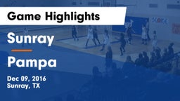 Sunray  vs Pampa  Game Highlights - Dec 09, 2016