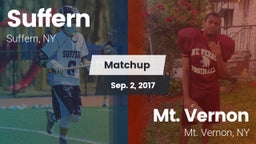 Matchup: Suffern  vs. Mt. Vernon  2017