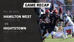 Recap: Hamilton West  vs. Hightstown  2015