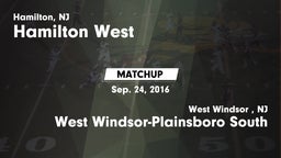 Matchup: Hamilton West vs. West Windsor-Plainsboro South  2016
