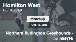 Matchup: Hamilton West vs. Northern Burlington Greyhounds - WJYFL 2016