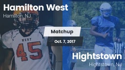 Matchup: Hamilton West vs. Hightstown  2017