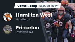 Recap: Hamilton West  vs. Princeton  2019