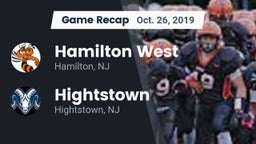 Recap: Hamilton West  vs. Hightstown  2019
