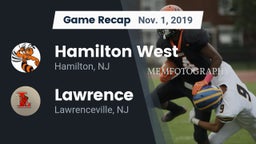 Recap: Hamilton West  vs. Lawrence  2019