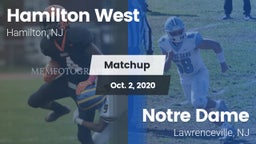 Matchup: Hamilton West vs. Notre Dame  2020