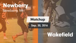 Matchup: Newberry  vs. Wakefield 2016