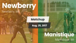 Matchup: Newberry  vs. Manistique  2017