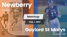 Matchup: Newberry  vs. Gaylord St Marys 2017