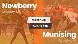Matchup: Newberry  vs. Munising  2017