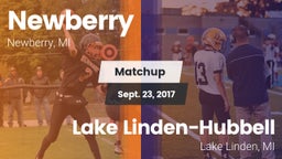 Matchup: Newberry  vs. Lake Linden-Hubbell 2017
