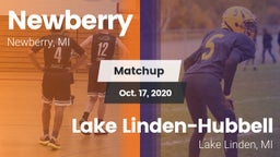 Matchup: Newberry  vs. Lake Linden-Hubbell 2020