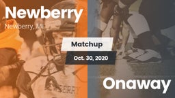 Matchup: Newberry  vs. Onaway 2020