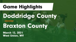 Doddridge County  vs Braxton County  Game Highlights - March 12, 2021
