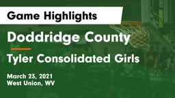 Doddridge County  vs Tyler Consolidated  Girls Game Highlights - March 23, 2021