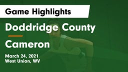 Doddridge County  vs Cameron  Game Highlights - March 24, 2021