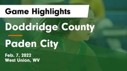 Doddridge County  vs Paden City Game Highlights - Feb. 7, 2022