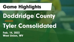 Doddridge County  vs Tyler Consolidated  Game Highlights - Feb. 14, 2022