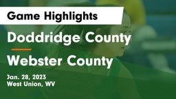 Doddridge County  vs Webster County  Game Highlights - Jan. 28, 2023