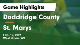 Doddridge County  vs St. Marys  Game Highlights - Feb. 15, 2023
