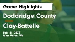 Doddridge County  vs Clay-Battelle  Game Highlights - Feb. 21, 2023