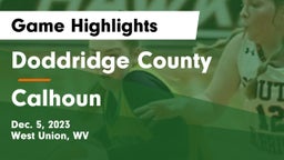 Doddridge County  vs Calhoun  Game Highlights - Dec. 5, 2023