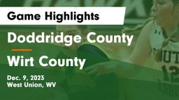 Doddridge County  vs Wirt County  Game Highlights - Dec. 9, 2023