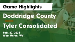 Doddridge County  vs Tyler Consolidated  Game Highlights - Feb. 22, 2024