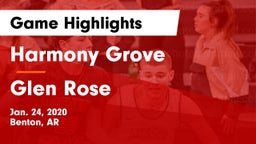 Harmony Grove  vs Glen Rose  Game Highlights - Jan. 24, 2020