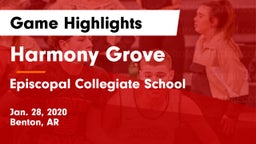 Harmony Grove  vs Episcopal Collegiate School Game Highlights - Jan. 28, 2020