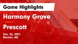 Harmony Grove  vs Prescott Game Highlights - Jan. 26, 2021