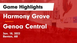 Harmony Grove  vs Genoa Central  Game Highlights - Jan. 18, 2022