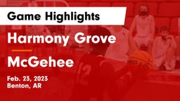 Harmony Grove  vs McGehee  Game Highlights - Feb. 23, 2023